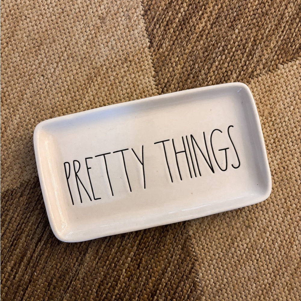 Rae Dunn White Ceramic Tray - Pretty Things